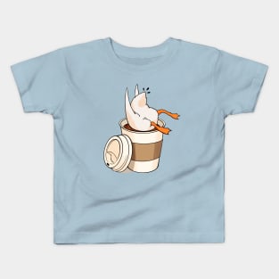 Coffee Duck Kids T-Shirt